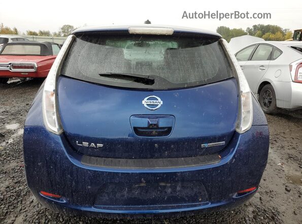 1N4BZ0CP6GC304830 2016 NISSAN LEAF Blue Widok z tyłu