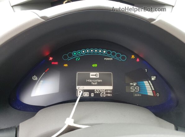 1N4BZ0CP6GC304830 2016 NISSAN LEAF Blue Widok zestawu wskaźników