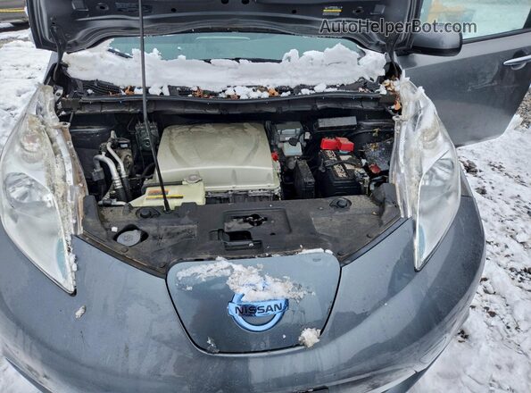 1N4BZ0CP6GC307744 2016 NISSAN LEAF Gray Widok wnętrza z tyłu