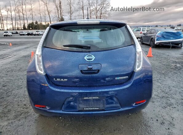 1N4BZ0CP6GC307985 2016 NISSAN LEAF Blue Հետևի տեսք