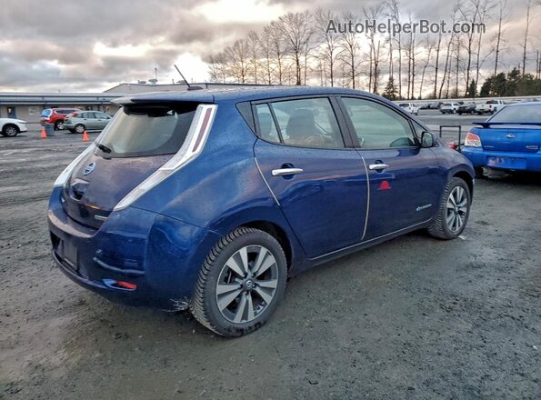 1N4BZ0CP6GC307985 2016 NISSAN LEAF Blue Հետևի աջ