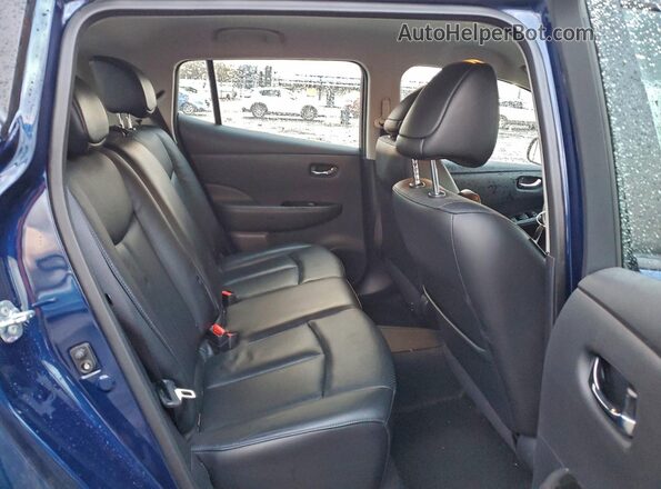 1N4BZ0CP6GC307985 2016 NISSAN LEAF Blue Սալոնի հետևի տեսք