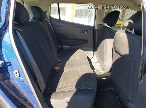 1N4BZ0CP7GC314380 2016 NISSAN LEAF Blue Vista de los asientos traseros