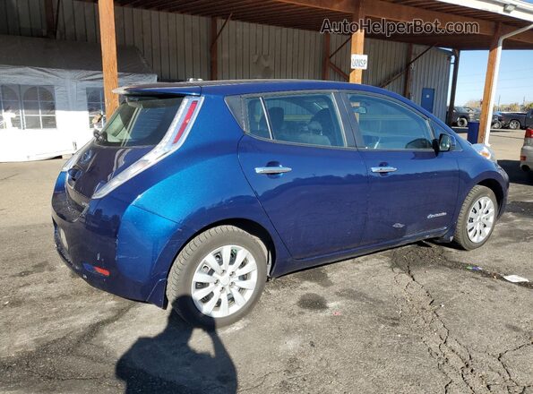 1N4BZ0CP7GC314380 2016 NISSAN LEAF Blue Trasero derecho