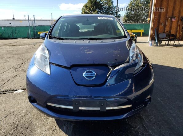 1N4BZ0CP7GC314380 2016 NISSAN LEAF Blue Vista frontal