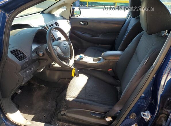 1N4BZ0CP7GC314380 2016 NISSAN LEAF Blue Vista interior delantera