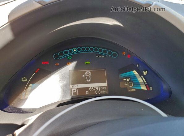 1N4BZ0CP8GC300925 2016 NISSAN LEAF Black Vista del cuadro de instrumentos