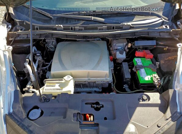 1N4BZ0CP8GC300925 2016 NISSAN LEAF Black Vista del compartimento del motor