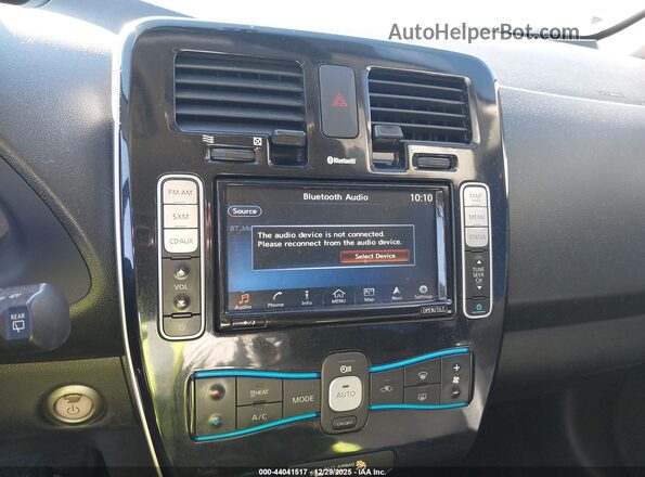 1N4BZ0CP8GC308555 2016 NISSAN LEAF Silver Vista interior de 360 grados