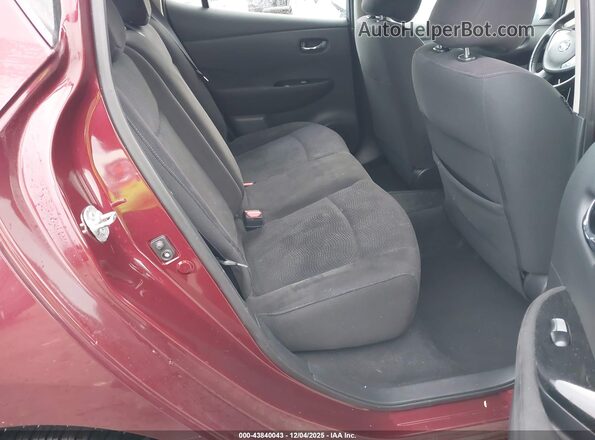 1N4BZ0CP9GC309035 2016 NISSAN LEAF Burgundy Vista de la etiqueta del VIN