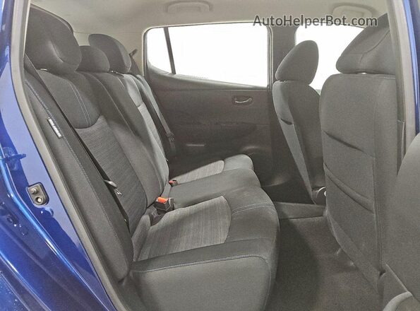 1N4BZ1BV9MC550076 2021 NISSAN LEAF Blue Вид задніх сидінь