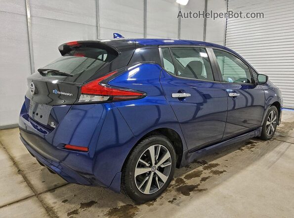 1N4BZ1BV9MC550076 2021 NISSAN LEAF Blue Задня права чверть