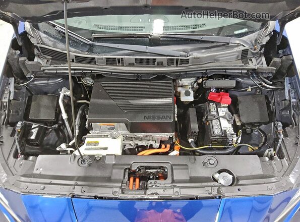1N4BZ1BV9MC550076 2021 NISSAN LEAF Blue Вид задньої частини салону