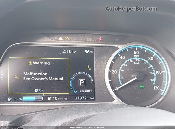 1N4BZ1BVXMC552659 2021 NISSAN LEAF Gray Vista de los asientos traseros