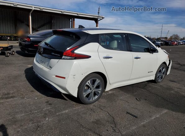 1N4BZ1CP2KC312602 2019 NISSAN LEAF White Trasero derecho