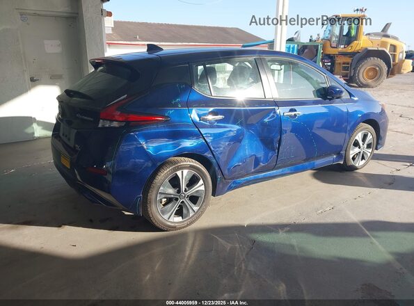 1N4BZ1CV6MC553080 2021 NISSAN LEAF Синий Задняя правая четверть