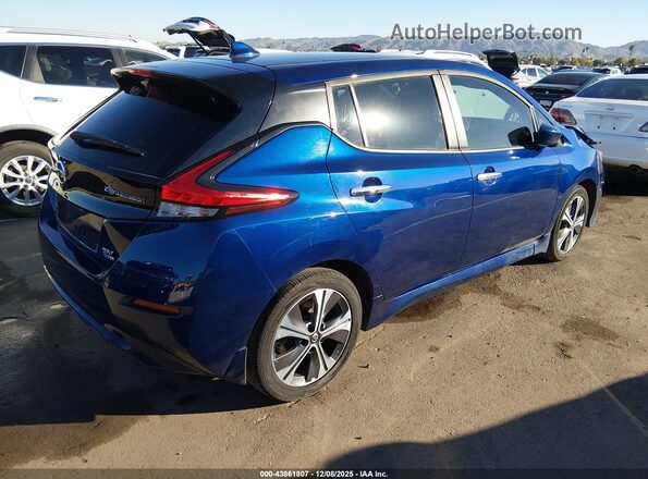 1N4BZ1CVXMC555172 2021 NISSAN LEAF Blue უკანა მარჯვენა
