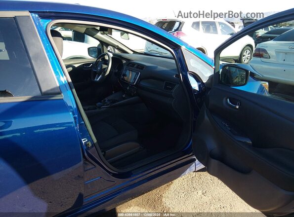 1N4BZ1CVXMC555172 2021 NISSAN LEAF Blue წინა სალონის ხედი