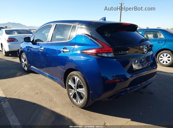 1N4BZ1CVXMC555172 2021 NISSAN LEAF Blue უკანა მარცხენა