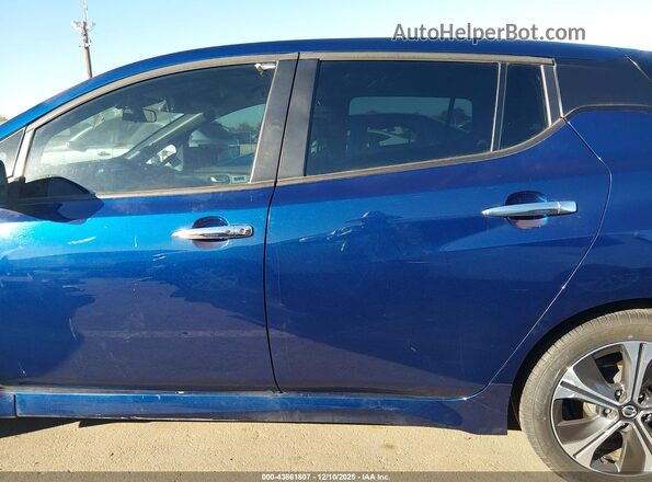 1N4BZ1CVXMC555172 2021 NISSAN LEAF Blue სალონის 360-გრადუსიანი ხედი