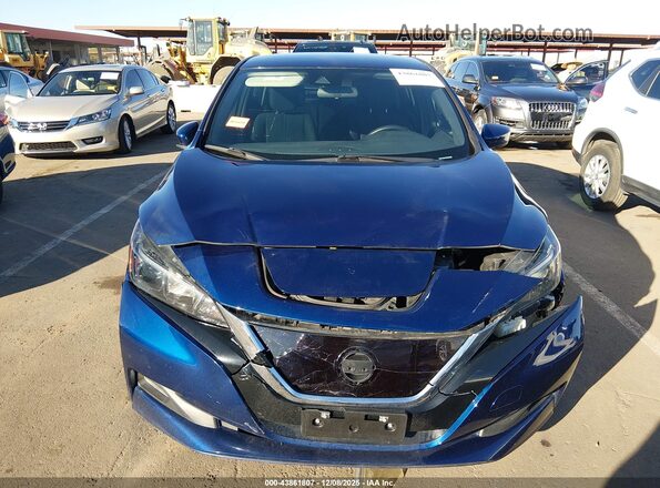 1N4BZ1CVXMC555172 2021 NISSAN LEAF Blue ხელსაწყოთა პანელის ხედი