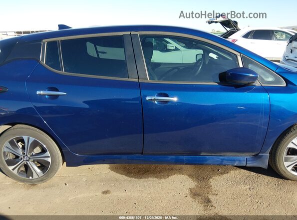 1N4BZ1CVXMC555172 2021 NISSAN LEAF Blue უკანა სალონის ხედი