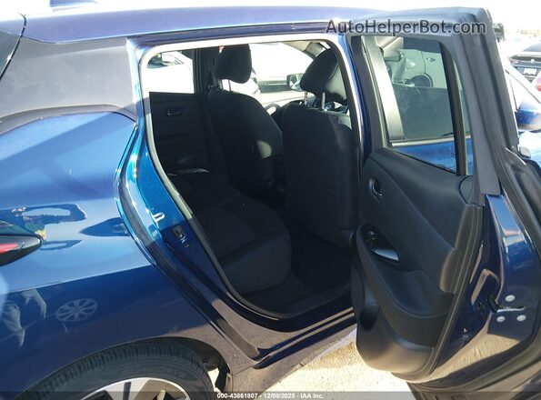 1N4BZ1CVXMC555172 2021 NISSAN LEAF Blue VIN კოდის სტიკერის ხედი