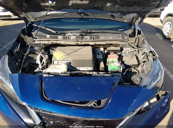 1N4BZ1CVXMC555172 2021 NISSAN LEAF Blue უკანა ხედი