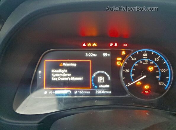 1N4BZ1DP3LC306839 2020 NISSAN LEAF Серый Вид щитка приборов