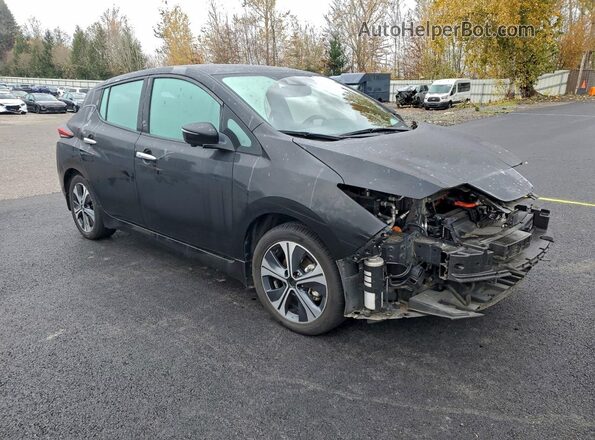 1N4BZ1DP6LC300548 2020 NISSAN LEAF Black Передня права чверть
