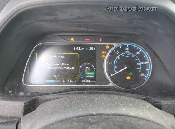 1N4BZ1DV2MC552880 2021 NISSAN LEAF Синий Вид щитка приборов