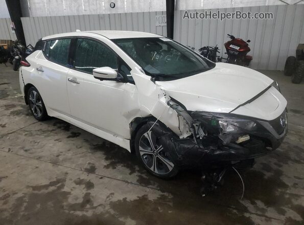1N4BZ1DV4MC552637 2021 NISSAN LEAF White Передня права чверть