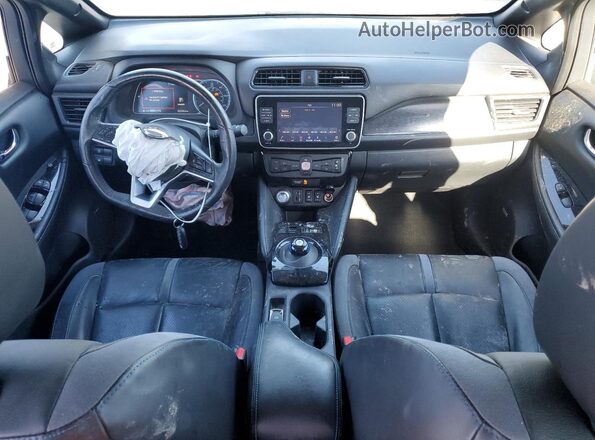 1N4BZ1DV4MC552637 2021 NISSAN LEAF White Вид панелі приладів