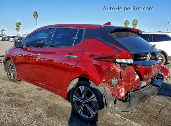 1N4BZ1DVXMC553176 2021 NISSAN LEAF Красный Задняя левая четверть