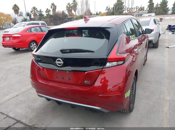 1N4CZ1CV4PC552793 2023 NISSAN LEAF Темно-бордовый 