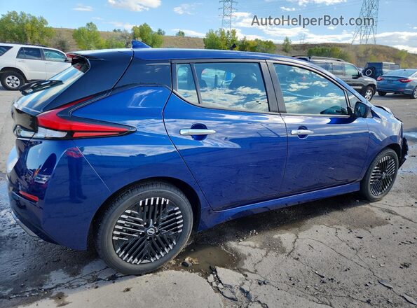 1N4CZ1CV5SC563455 2025 NISSAN LEAF Синий Задняя правая четверть