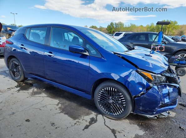 1N4CZ1CV5SC563455 2025 NISSAN LEAF Синий Передняя правая четверть
