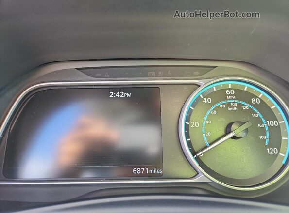 1N4CZ1CV5SC563455 2025 NISSAN LEAF Синий Вид щитка приборов