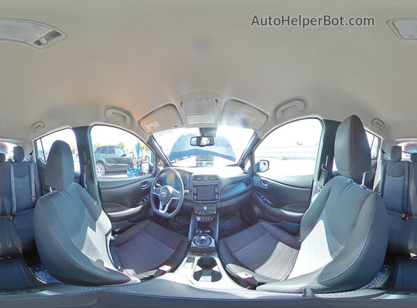 1N4CZ1CV5SC563455 2025 NISSAN LEAF Синий Панорамный вид салона 360°