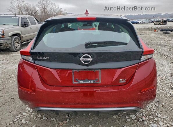 1N4CZ1CV7RC553665 2024 NISSAN LEAF Maroon Widok z tyłu
