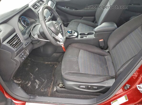 1N4CZ1CV7RC553665 2024 NISSAN LEAF Maroon Widok wnętrza z przodu