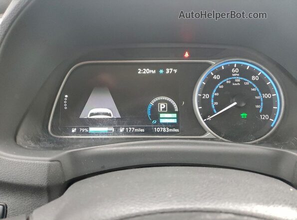 1N4CZ1CV7RC553665 2024 NISSAN LEAF Maroon Widok zestawu wskaźników