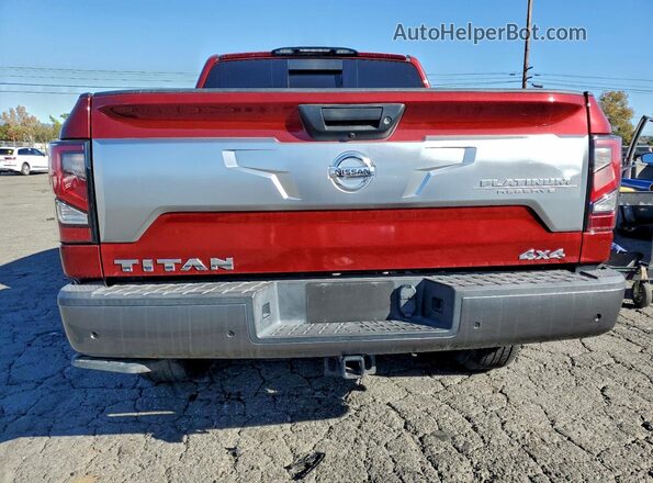 1N6AA1ED8MN525896 2021 NISSAN TITAN Maroon Widok z tyłu