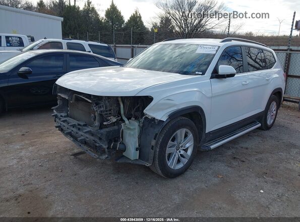 1V2AP2CA8MC560576 2021 VOLKSWAGEN ATLAS White Vista tres cuartos delantera izquierda