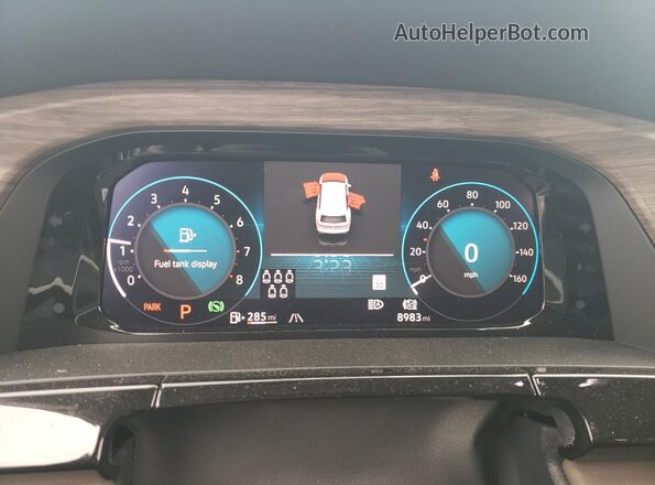 1V2BR2CA5SC520418 2025 VOLKSWAGEN ATLAS White Widok zestawu wskaźników