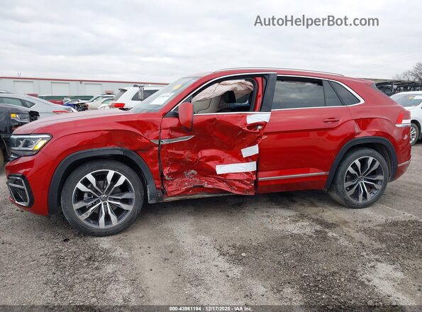 1V2FE2CA4PC206702 2023 VOLKSWAGEN ATLAS Red Front view