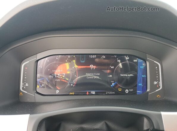 1V2FR2CA7PC534541 2023 VOLKSWAGEN ATLAS Black Instrument cluster view