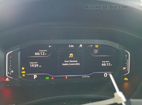 1V2KE2CA9PC202210 2023 VOLKSWAGEN ATLAS White Вид щитка приладів