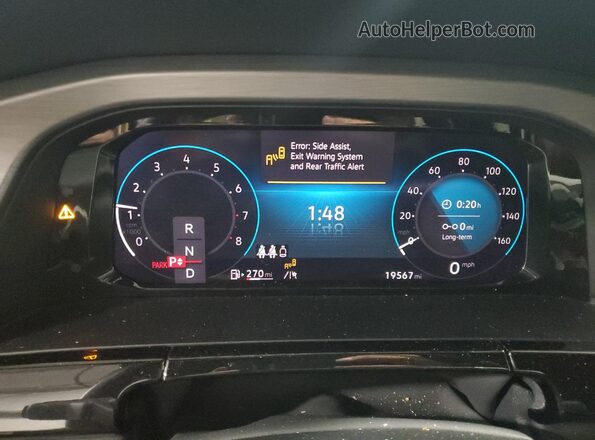 1V2LE2CA5RC247121 2024 VOLKSWAGEN ATLAS Black Instrument cluster view