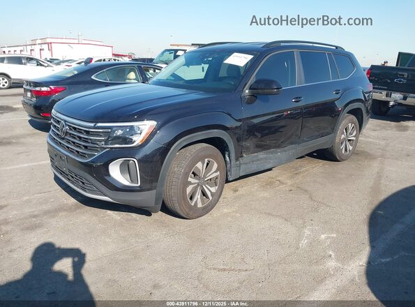 1V2LR2CA8SC558813 2025 VOLKSWAGEN ATLAS Black Առջևի ձախ երեք քառորդ տեսարան